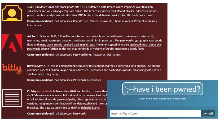 FBI sends exposed addresses to haveibeenpwned?