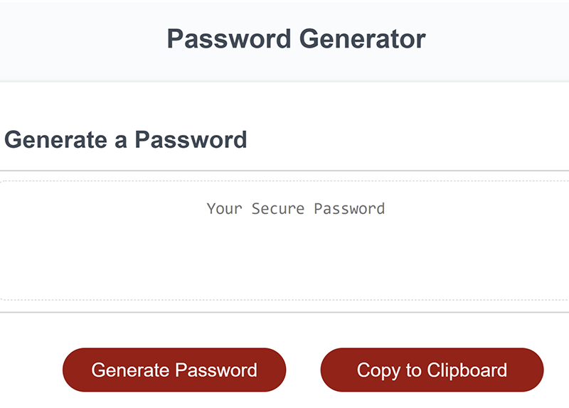 Password Generator