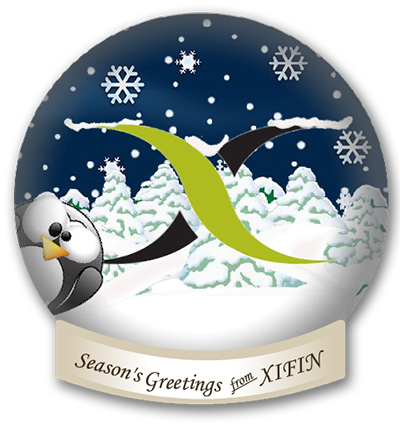 XIFIN Christmas Card animated globe